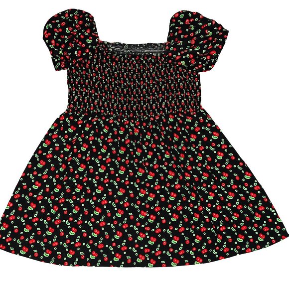 Hot Topic Cherry Skull Smocked Dress - Picture 3 of 8